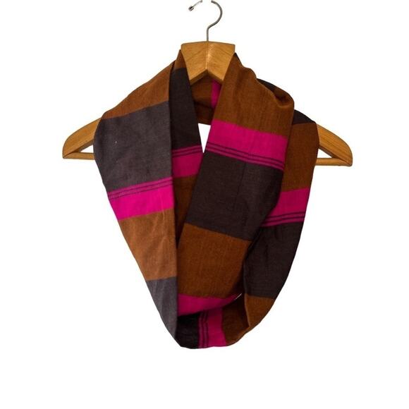 Lemlem Accessories - Lemlem NWOT Black Copper Orange Hot Pink Infinity Winter Scarf
